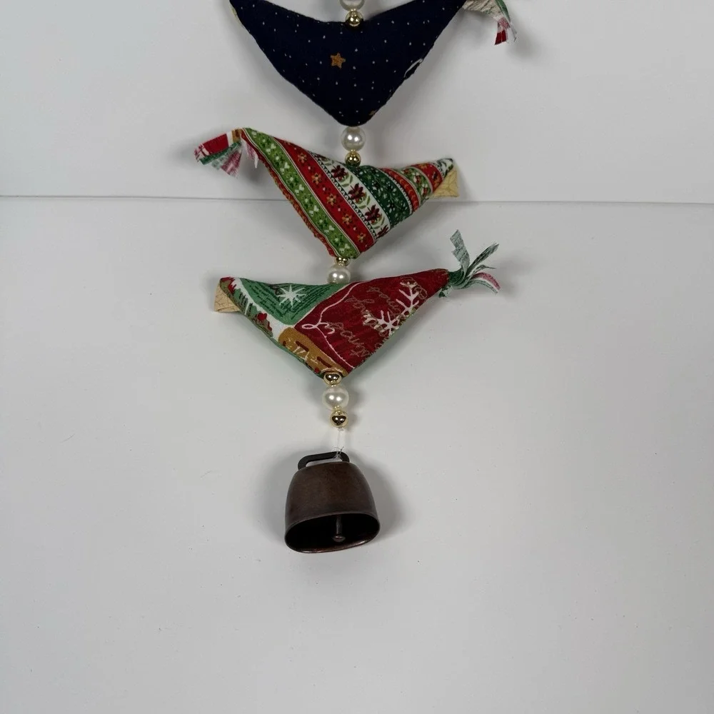 Handmade Prosperity 7 Chicken Hen‎ Garland With Bell Beads Christmas Holiday G
